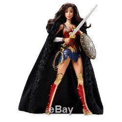 Barbie Wonder Woman Live-Action Doll DC Comics Super Hero Figurine Shield Sword