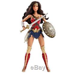 Barbie Wonder Woman Live-Action Doll DC Comics Super Hero Figurine Shield Sword