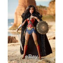 Barbie Wonder Woman Live-Action Doll DC Comics Super Hero Figurine Shield Sword