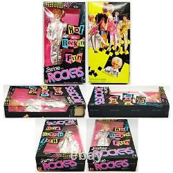 Barbie and the Rockers Lot of 6 Barbie, Ken, Dee Dee, Dana, Diva Dolls 1986 NEW