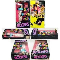 Barbie and the Rockers Lot of 6 Barbie, Ken, Dee Dee, Dana, Diva Dolls 1986 NEW