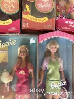 Barbie doll lot of 12 Set Bulk Sale vintage pink with Box R6666