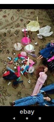 Barbie doll lot used 90s