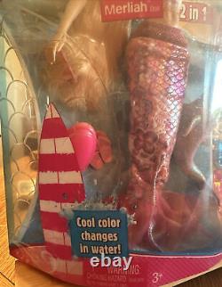 Barbie in A Mermaid Tale Merliah Doll 2009 Rare 2 in 1 MINT CONDITION