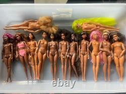 Barbie lot dolls used