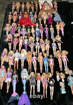 Barbies Mattel Fashion Dolls Huge Lot of 63 DOLLS Fashion Dolls Disney