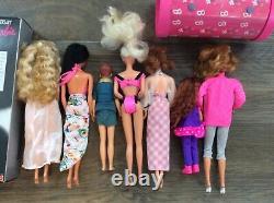 Beautiful Lot of 9 Vintage Barbie Dolls and Accessories