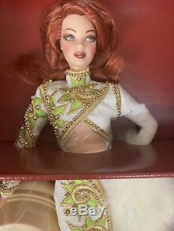 Bob Mackie Radiant Redhead Mint Barbie Doll & Sketch in Mattel