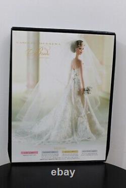 CAROLINA HERRERA BRIDE BARBIE Doll Blonde Gold Label Collector B9797 2005 MINT