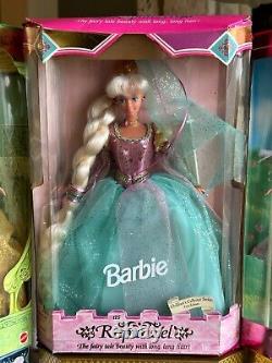 Children's Collector Series Barbie 6 Fairytale Princess Dolls NIB