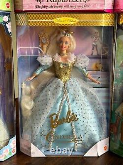 Children's Collector Series Barbie 6 Fairytale Princess Dolls NIB