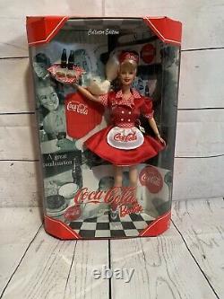 Coca-Cola Soda Fountain Barbie Collector Edition, Lot Of 6, Complete Series NIB