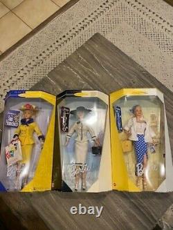 Collection of Seven 12 Mattel City Season Barbie Dolls RARE 1998 & 1999