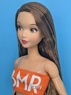 Custom Barbie Doll Reroot Disney Snow White Made to Move Brunette Hair ooak