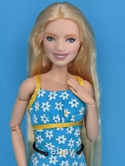Custom Barbie Doll Reroot Fashionista Freckles Made to Move Blonde Hair ooak