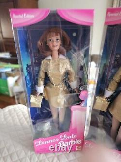 Dinner Date Barbie, Huge Lot Of 7, Nrfb