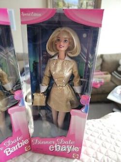 Dinner Date Barbie, Huge Lot Of 7, Nrfb