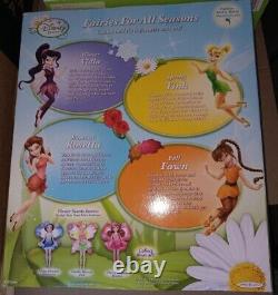 Disney Fairies For All Seasons Tink Vidia Rosetta Fawn Barbie Doll Lot of 2