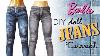 Doll Barbie Jeans Tutorial Diy Dolls Dollhouse