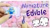 Edible Miniature Marshmallows Dollhouse Food Diy