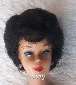 Excellent Raven Black Hair Bubble Cut Barbie Doll #850 Near Mint