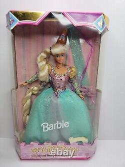 Fairy tale Barbie lot of 6 vintage in box 1990s. + 3 matching ornaments