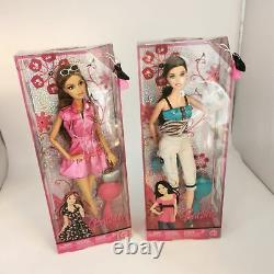 Fashion Fever Barbie Dolls Mattel Lot 2 Articulated Teresa 2008 Raquelle 2007