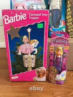 Fashionista Barbie Doll Carnivale Eric Ariel My Magical Mermaid Disney LOT 15 D