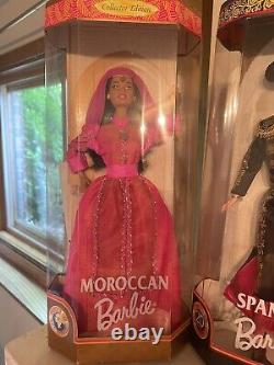 Full Lot Of 12 Barbie Dolls Around The World