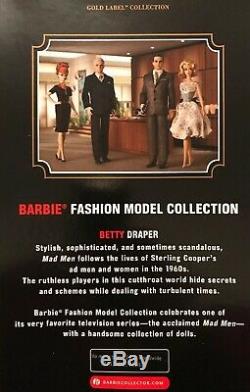 Full Set 4 x Mad Men Barbie Silkstone Collector's Doll's MINT UNOPENED UK SELLER