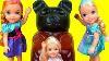 Giant Gummy Bear Candy Store Elsa U0026 Anna Toddlers Barbie Got A Gift Playing