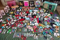 Giant Vintage Barbie Lot House Car Tea Set Clothing Accessories Cases Avon