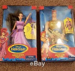 Golden Glow Hercules Doll Fashion Secrets Megara Doll Disney Mattel Lot 2