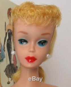 Gorgeous Near Mint #5 Blonde Ponytail in BOX 1961 Barbie Vintage NMIB