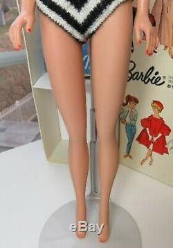 Gorgeous Near Mint #5 Blonde Ponytail in BOX 1961 Barbie Vintage NMIB