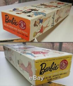 Gorgeous Near Mint #5 Blonde Ponytail in BOX 1961 Barbie Vintage NMIB