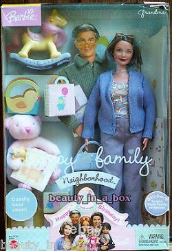 Grandpa Grandma Barbie Doll Ken Happy Family Neighborhood Fashions NRFB Lot 4