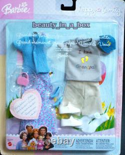 Grandpa Grandma Barbie Doll Ken Happy Family Neighborhood Fashions NRFB Lot 4