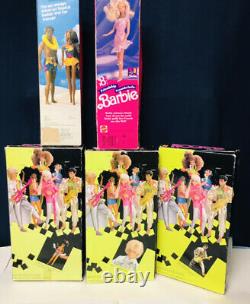 HUGE 1980's BARBIE DOLL (9) COLLECTION NIB LOT Superstars, VRHTF, & PINK LABEL