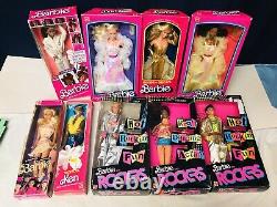 HUGE 1980's BARBIE DOLL (9) COLLECTION NIB LOT Superstars, VRHTF, & PINK LABEL