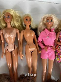 HUGE 60s-90s Barbie dolls lot with clothes great preowned condition Must See! Look