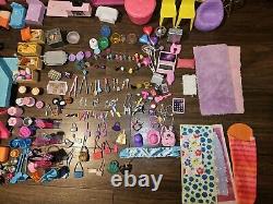 HUGE Barbie Doll & Disney Princesses Accessories Lot Rv &Airplane 500+ Pieces