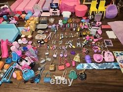 HUGE Barbie Doll & Disney Princesses Accessories Lot Rv &Airplane 500+ Pieces