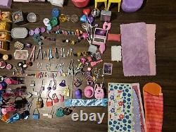 HUGE Barbie Doll & Disney Princesses Accessories Lot Rv &Airplane 500+ Pieces