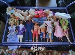 HUGE Barbie Mattel Lot, Case, Dolls, Clothes, Shoes, Accessories, 1960s & Up