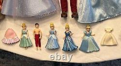 HUGE Disney Store Princess Cinderella Mattel Barbie Doll Collection Lot AMAZING