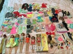 HUGE LOT 60's Vintage & Mod Barbie and friends Dolls Clothes Shoes Accessories