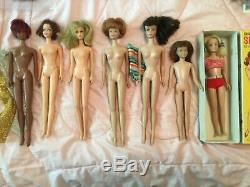 HUGE LOT 60's Vintage & Mod Barbie and friends Dolls Clothes Shoes Accessories