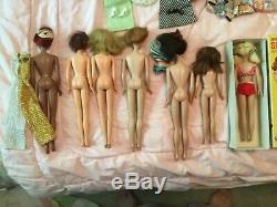 HUGE LOT 60's Vintage & Mod Barbie and friends Dolls Clothes Shoes Accessories