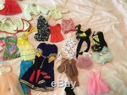 HUGE LOT 60's Vintage & Mod Barbie and friends Dolls Clothes Shoes Accessories